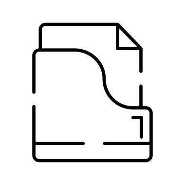 Effortlessly organize your digital world with this File Folder Icon. stationery item, archive containing document