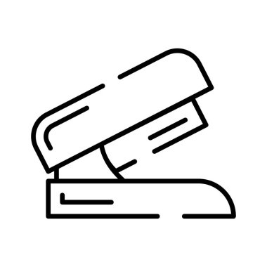 A creative icon of stapler in trendy style, stationery item, office supplies
