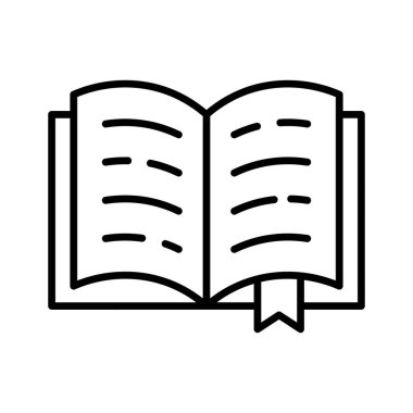 Beyaz arkaplanda izole edilmiş bu şaşırtıcı kitap simgesini indir