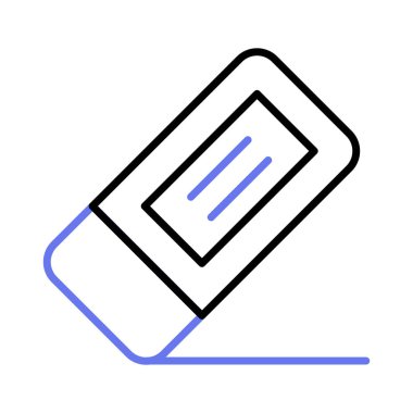 Modern silgi simgesi, modaya uygun düzenlenebilir biçim vektörü