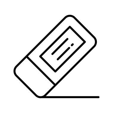 Modern silgi simgesi, modaya uygun düzenlenebilir biçim vektörü