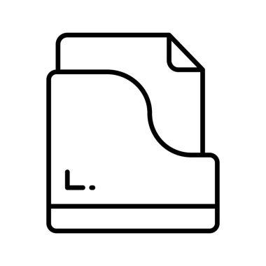 Effortlessly organize your digital world with this File Folder Icon. stationery item, archive containing document