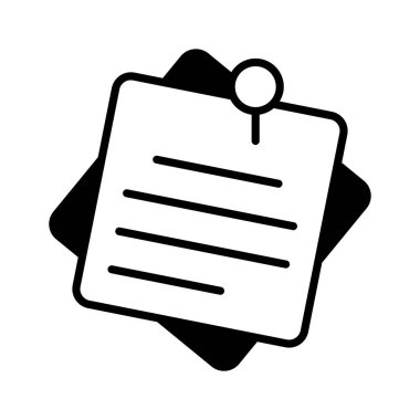 Yapışkan notlar vektör tasarımı modern tarzda, vektör kullanmaya hazır