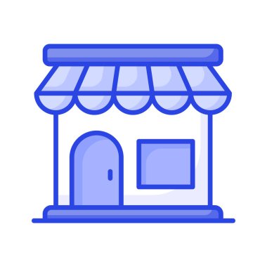 Store icon vector, editable vector of shop