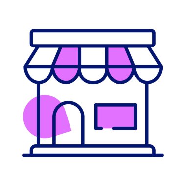 Store icon vector, editable vector of shop