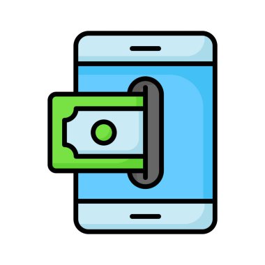 Çevrimiçi ödemeli akıllı telefon. Kablosuz olarak elektronik cüzdanla ödeme yapın.