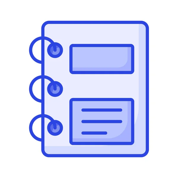 Návrh Notebooku Vizuálně Atraktivní Vektor Notepadu Módním Stylu — Stockový vektor