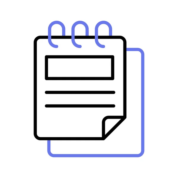 Design Drafting Pad Visually Appealing Vector Notepad Trendy Style — Stockový vektor