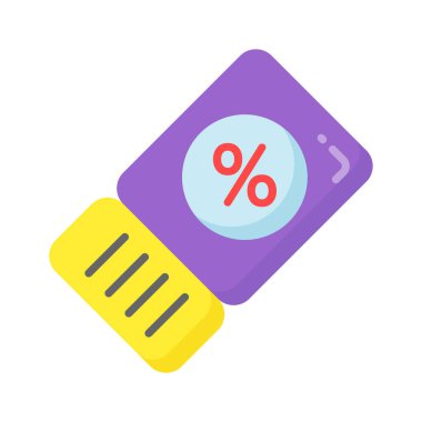 İndirim ve tanıtım etiketi tasarımı, alışveriş kuponu sembolü, özel teklif işareti