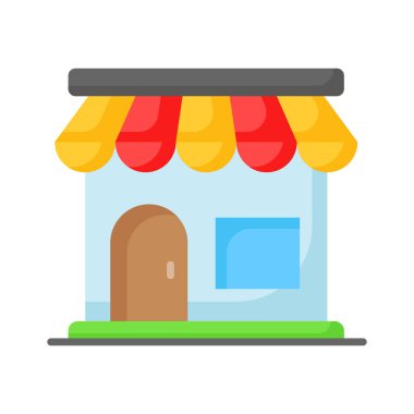 Store icon vector, editable vector of shop
