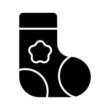 Moda tarzında eşsiz bir çorap simgesi, beyaz arkaplanda izole