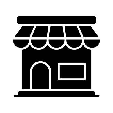 Store icon vector, editable vector of shop