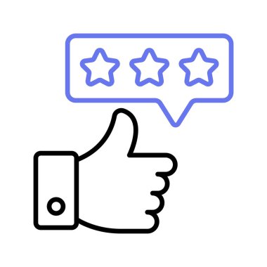 Check this beautiful vector of feedback with thumb up