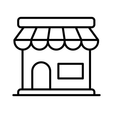 Store icon vector, editable vector of shop