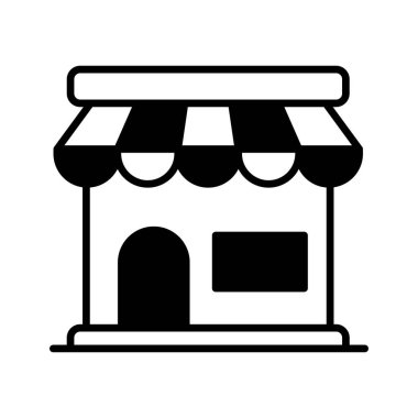 Store icon vector, editable vector of shop