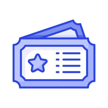 Biletlerin bu güzel tasarlanmış vektörünü modern tarzda işaretleyin