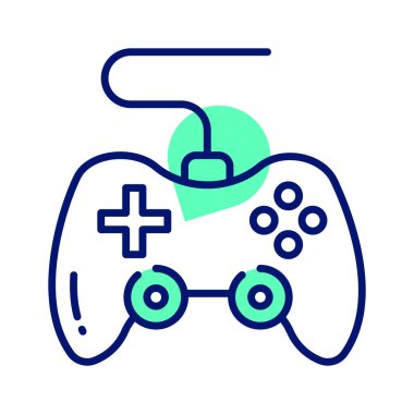 Oyun konsolu veya oyun denetleyici, bilgisayar oyunu, oyun alanı vektörü, oyun çubuğu oyun alanı simgesi