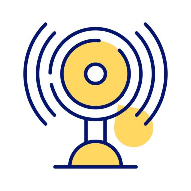 Modern ve modaya uygun olarak ses hoparlörü vektör tasarımı