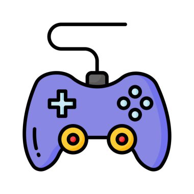 Oyun konsolu veya oyun denetleyici, bilgisayar oyunu, oyun alanı vektörü, oyun çubuğu oyun alanı simgesi