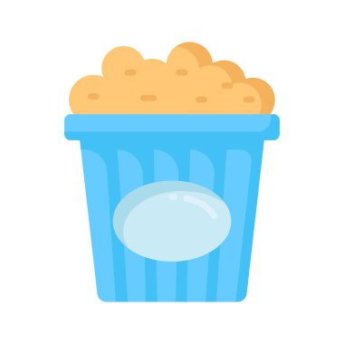 A perfectly design of popcorns pack vector icon, isolated on white background