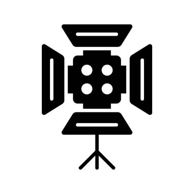 Carefully crafted vector of studio light, icon of spotlight in trendy style