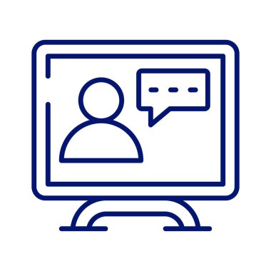 Online chat vector design, ready for premium use