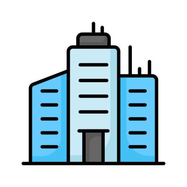 Ofis oluşturma vektör tasarımı beyaz arkaplanda izole edildi