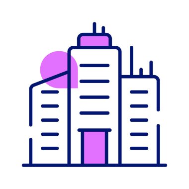 Ofis oluşturma vektör tasarımı beyaz arkaplanda izole edildi