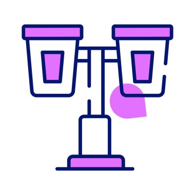 Bu dikkatlice tasarlanmış sokak lambaları ikonunu modern tarzda yakala.