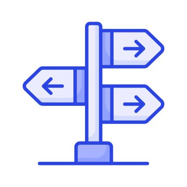 Bu inanılmaz işaret direğini modern biçim, yön tahtası veya bilgi panosu simgesinde tut