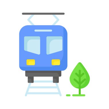 Train icon design, ready to use isolated on white background