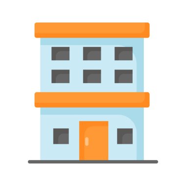 Güzel tasarlanmış otel ikonu, otel binasının modern stil vektörü kişiselleştirilebilir ve kullanımı kolay.