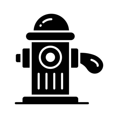 Bu itinayla tasarlanmış yangın musluğu simgesini modern tarzda kontrol et