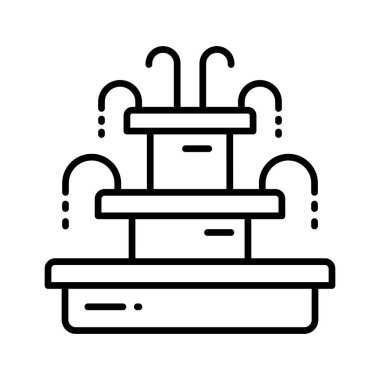 Çeşmenin bu muhteşem simgesini modern tarzda kontrol edin, bahçe suyu bahar süslemesi