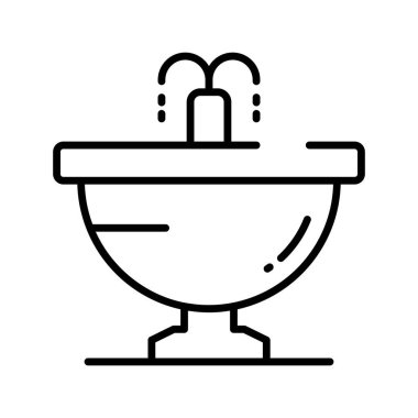 Get your hands on this amazing icon of fountain in modern style, garden water spring decoration