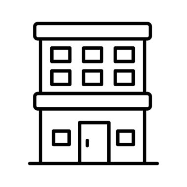 Güzel tasarlanmış otel ikonu, otel binasının modern stil vektörü kişiselleştirilebilir ve kullanımı kolay.