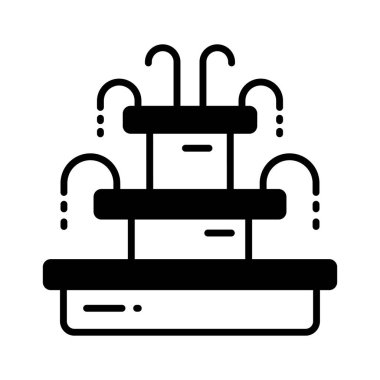 Çeşmenin bu muhteşem simgesini modern tarzda kontrol edin, bahçe suyu bahar süslemesi