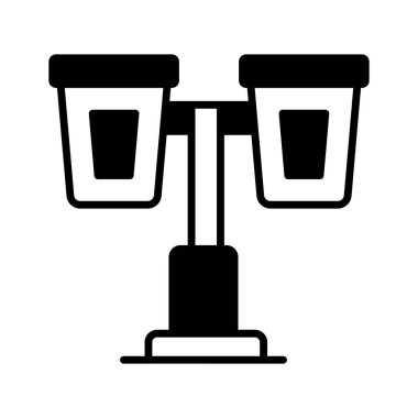 Bu dikkatlice tasarlanmış sokak lambaları ikonunu modern tarzda yakala.