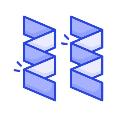 Dikkatlice hazırlanmış bu simgeye bir göz atın, parti kurdeleleri vektör tasarımı