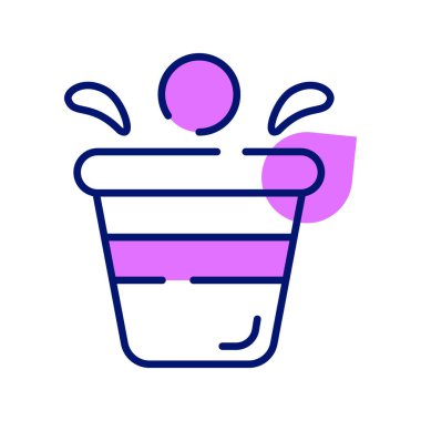 Bu güzel içki kadehi, şarap kadehi vektör tasarımı ikonunu sıkı tutun.