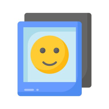 Üzerinde gülümseme olan resimler, parti fotoğrafları veya olay resimleri vektörleri tasarımı