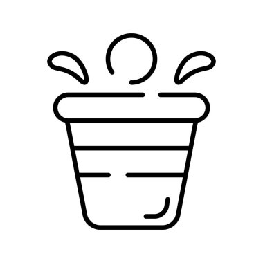 Bu güzel içki kadehi, şarap kadehi vektör tasarımı ikonunu sıkı tutun.