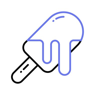 Dondurma kabı modern tarzda, kullanmaya ve indirmeye hazır.