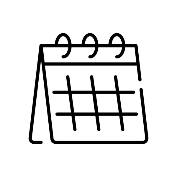 Progettazione Vettoriale Del Calendario Delle Feste Data Dell Evento Icona — Vettoriale Stock