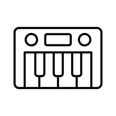 Piyanonun bu güzel dizayn edilmiş vektörünü, müzik aletini ele geçirin.