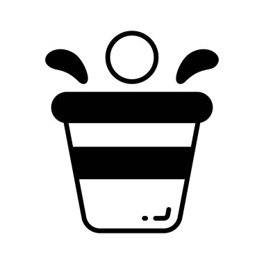 Bu güzel içki kadehi, şarap kadehi vektör tasarımı ikonunu sıkı tutun.