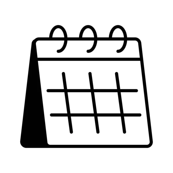 Progettazione Vettoriale Del Calendario Delle Feste Data Dell Evento Icona — Vettoriale Stock