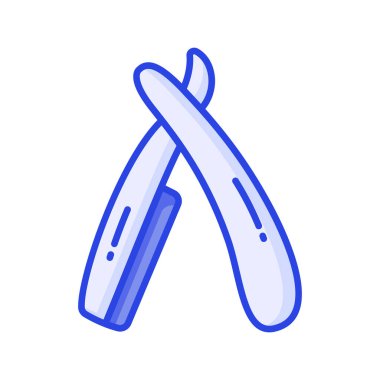 Ellerinizi ustura, berber jilet ve güvenlik jiletinden oluşan bu özenle dizayn edilmiş ikona koyun.