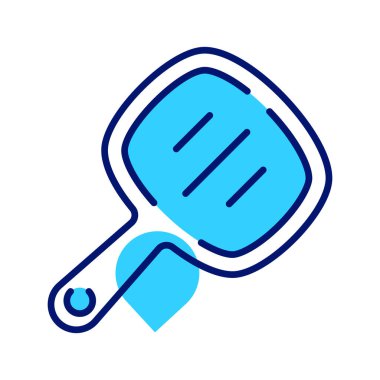 El aynası vektör tasarımının gösterişli aynası, güzellik aynasının kişiselleştirilebilir simgesi