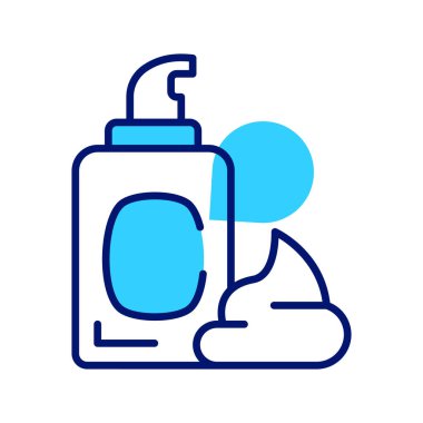 Yumuşak cilt için tıraş köpüğü, tıraş köpüğü vektör tasarımı